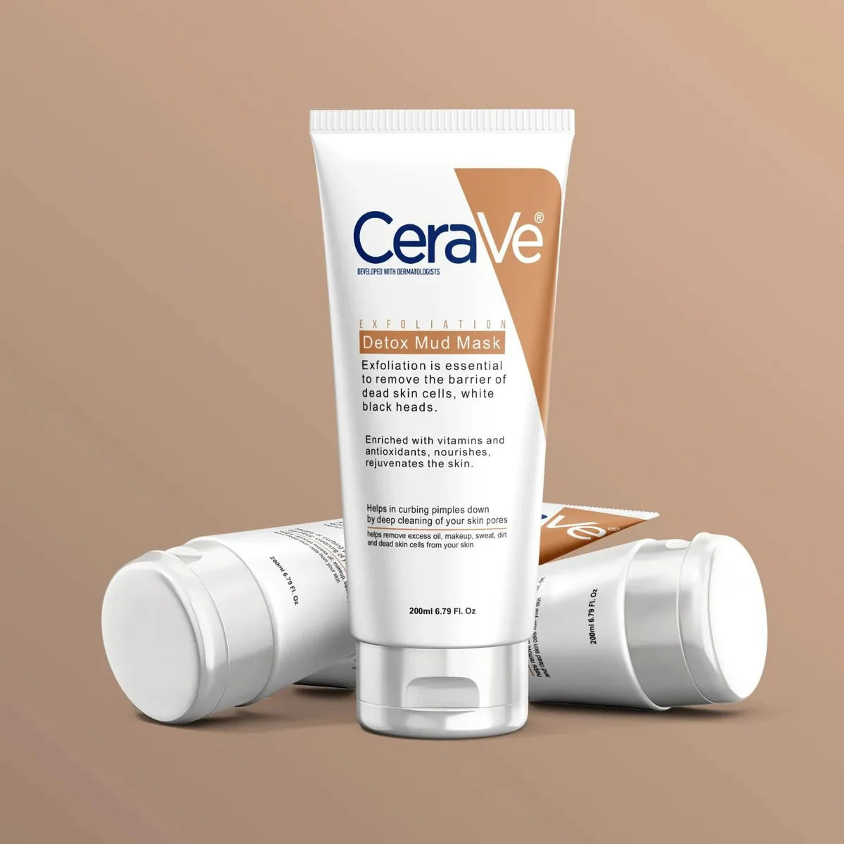 CeraVe Detox Mud Mask – Deep Pore Cleanser & Exfoliating Treatment